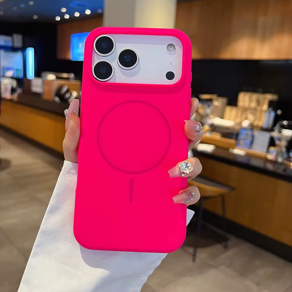 Coque de téléphone magnétique en TPU motif Litchi