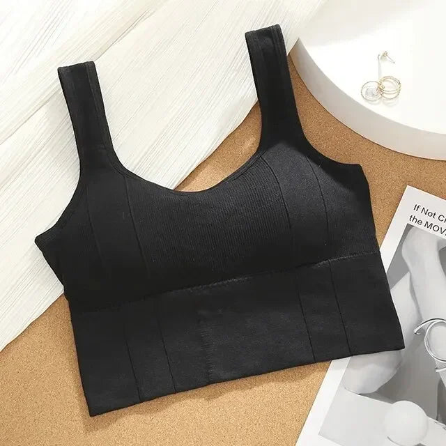 Soutien-gorge de sport respirant pour femme, haut de fitness anti-transpiration, soutien-gorge de yoga sans couture, haut court antichoc, soutien-gorge push-up, haut d'entraînement de gym